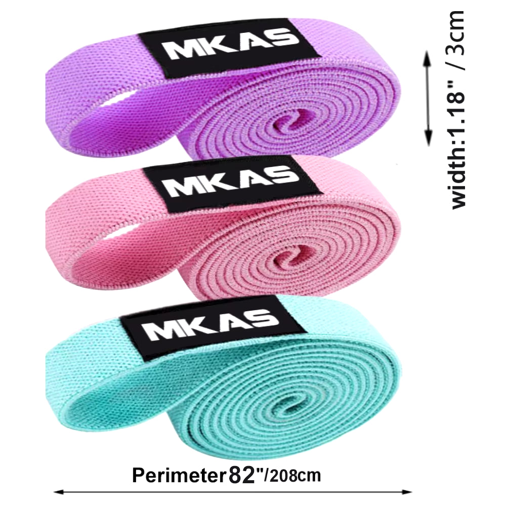 Long Resistance Loop Band Set Unisex Fitness Yoga Elastic Bands Hip Circle Thigh Squat Band Workout Gym Equipment for Home